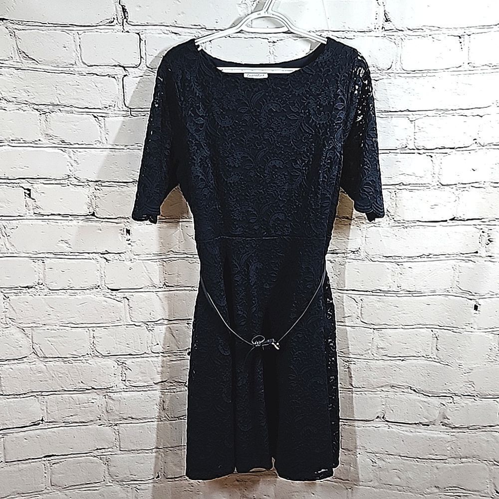 Charter Club Navy Lace Dress